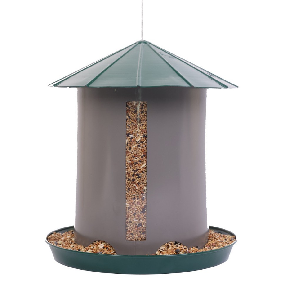 Automatic Large-Capacity Outdoor Durable Metal Squirrel-Proof Hanging Bird Feeder with Secure Clip L